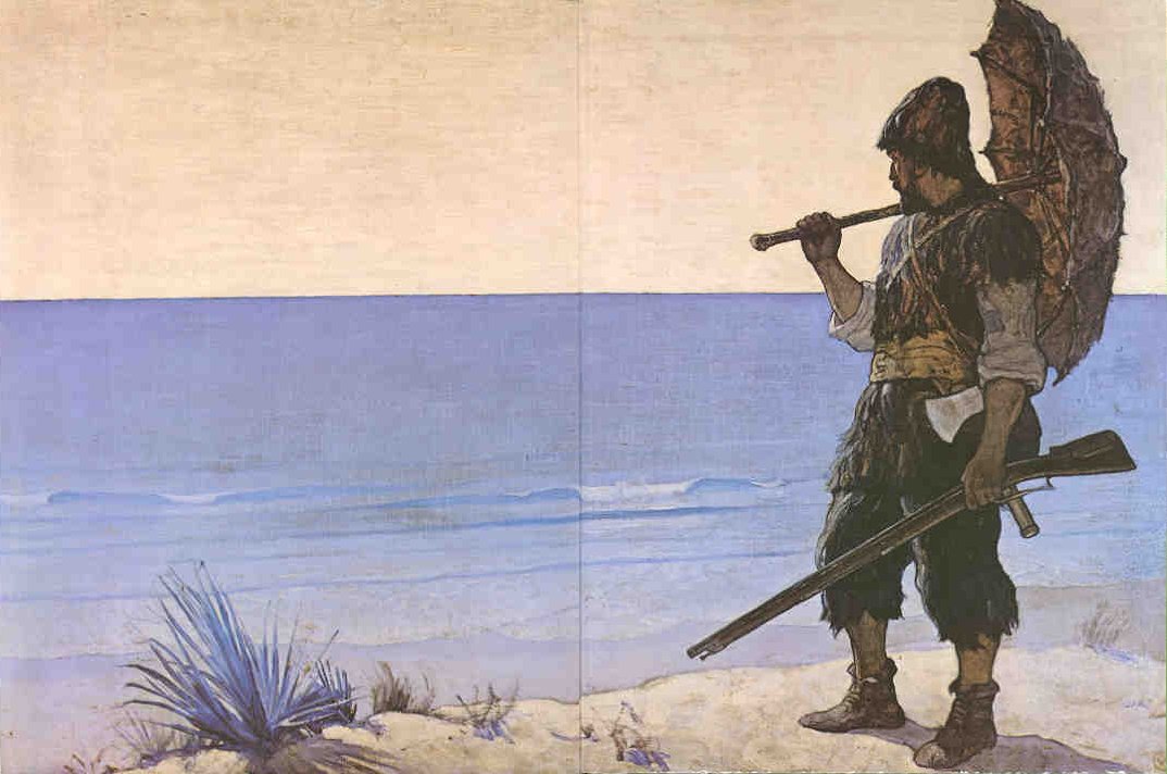 Robinson Crusoe on the Beach