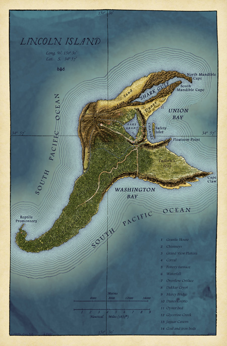 Map of Lincoln Island